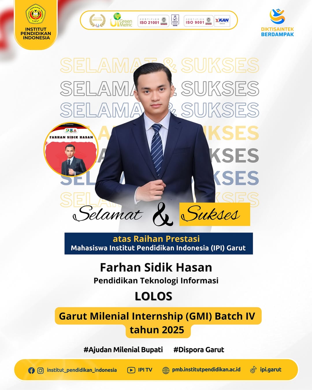 Farhan Hasan Sidik atas Presta